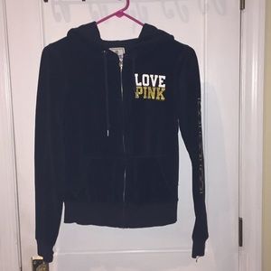 PINK Victoria Secret Steelers zip up hoodie